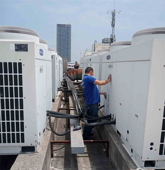 三江中央空调制热和不制冷系统维修方法